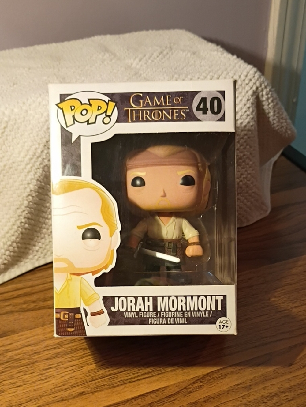Funko Vinyl Figure Box Back - White & Beige